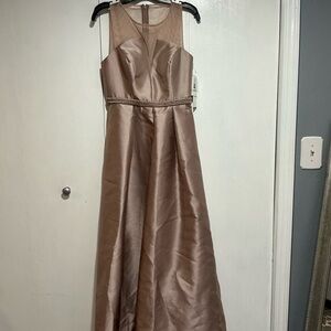 Nicole Miller Beige Satin Dress